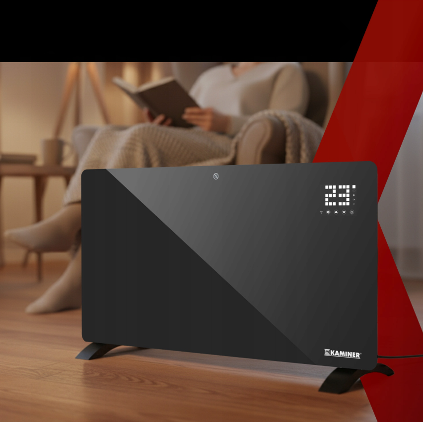 elektrický sklenený ohrievač